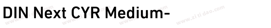 DIN Next CYR Medium字体转换